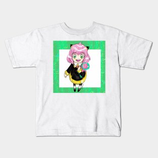 anya and chimera chan ecopop anime of spies art Kids T-Shirt